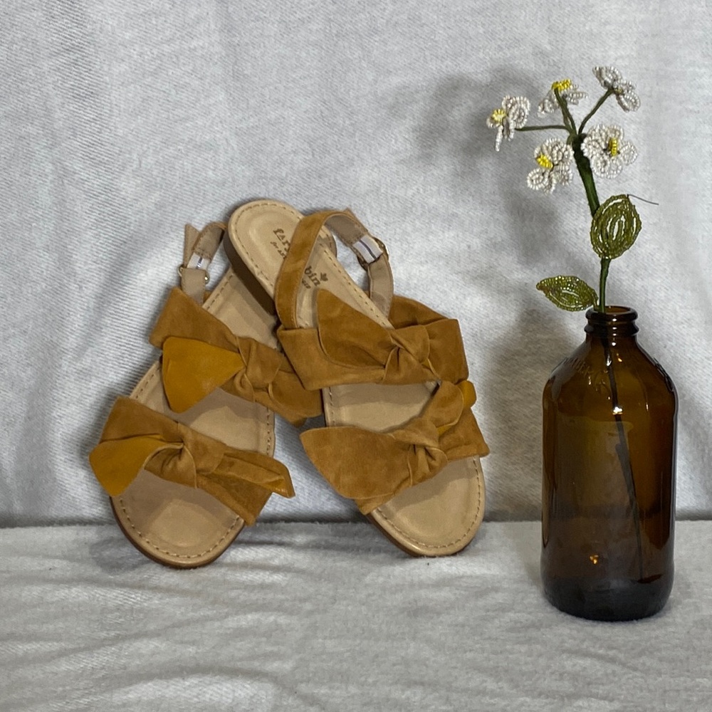 Farylrobin by Anthropologie Bow Slingback Sandals Sz 38